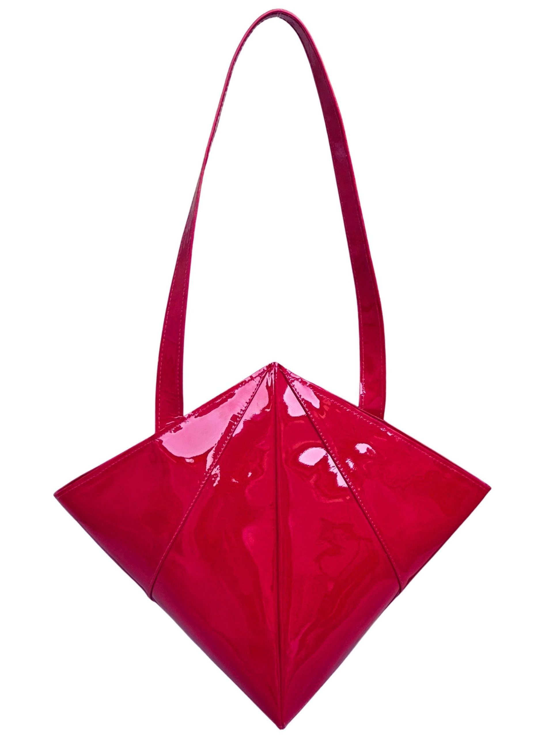 Bolso Diamora Naledre Pasión Construida Piel Charol Rojo Diamora - Imagen 1