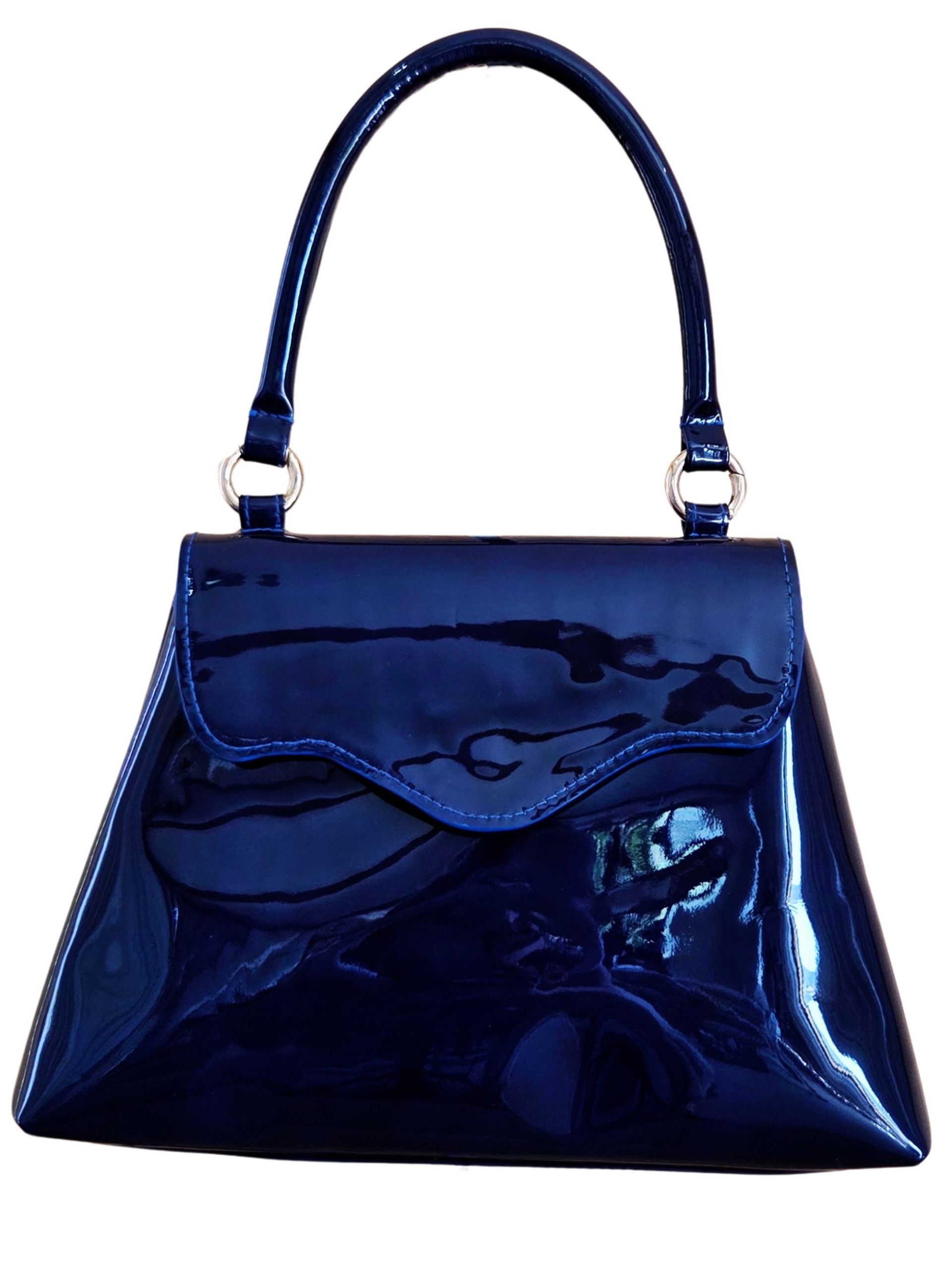 Bolso Lira Naledre Pasión Construida Piel Charol Azul (3) Bolso Lira - Imagen 1